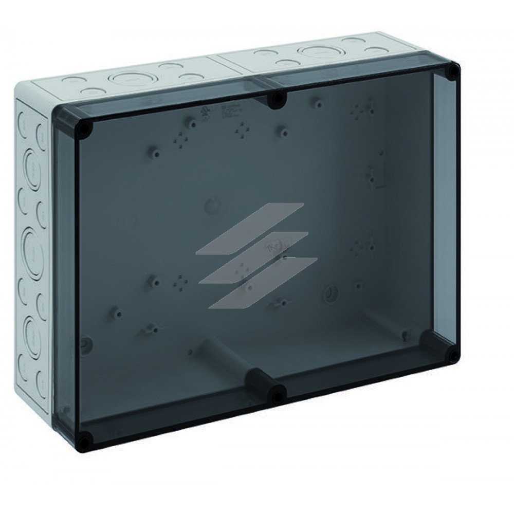 TK-коробка PS 3625-11-tm (360х254х111мм), полістирол, 42 метричних вводи (32-M20, 6-M25/32, 4-M32/40), IP66, прозора кришка, Spelsberg